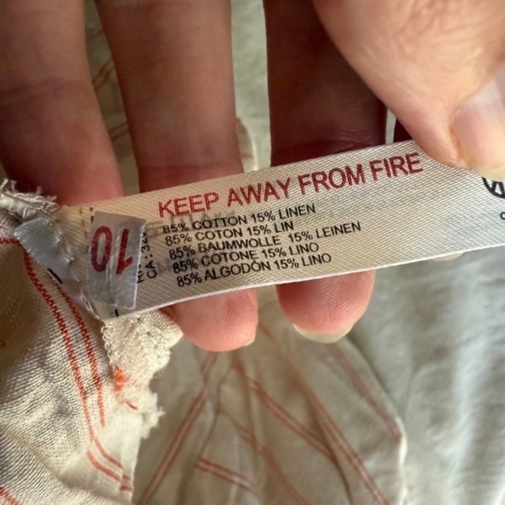 Light Pink Striped Button-Up Jacket - image 7